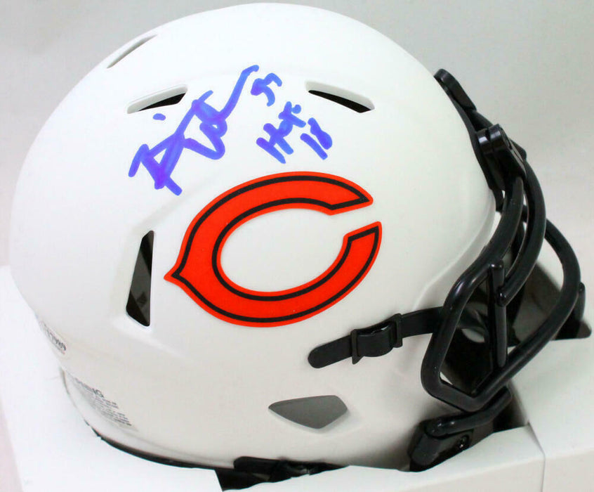 Brian Urlacher Chicago Bears Signed Lunar Speed Mini Helmet w/ HOF (BAS COA)