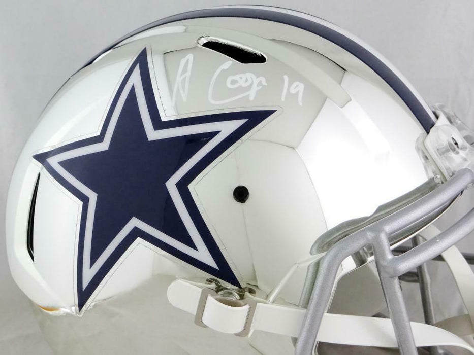 Amari Cooper Dallas Cowboys Signed F/S Chrome Speed Helmet- (JSA COA)