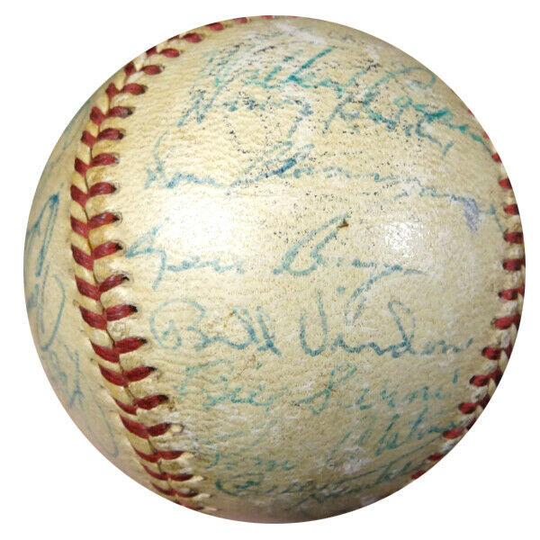 1956 Cardinals St. Louis Cardinals Signed Baseball with 33 Signatures AA08273 (PSA COA), , 