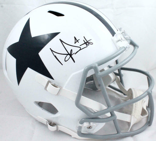 Dak Prescott Signed Dallas Cowboys F/S 60-63 Speed Helmet- (BAS