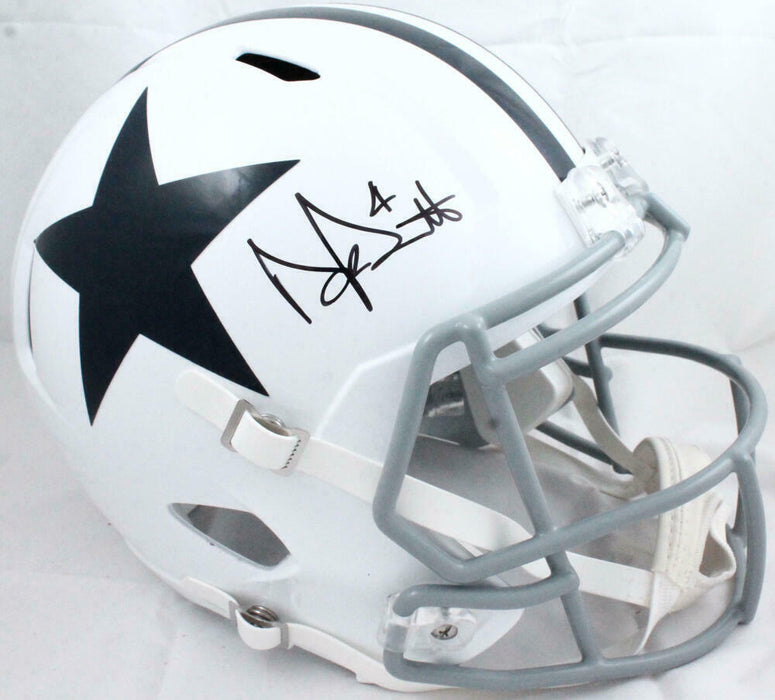 Dak Prescott Signed Dallas Cowboys F/S 60-63 Speed Helmet- (BAS COA)
