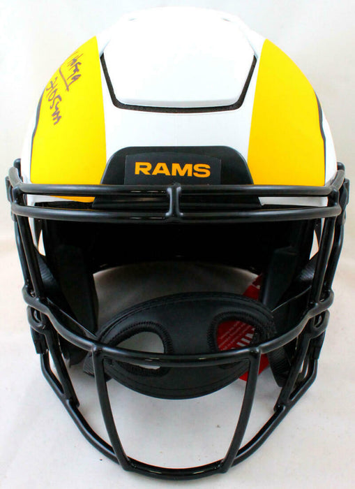 Eric Dickerson Los Angeles Rams Signed F/S Authentic Lunar Speed Flex Helmet BAS COA (St. Louis)