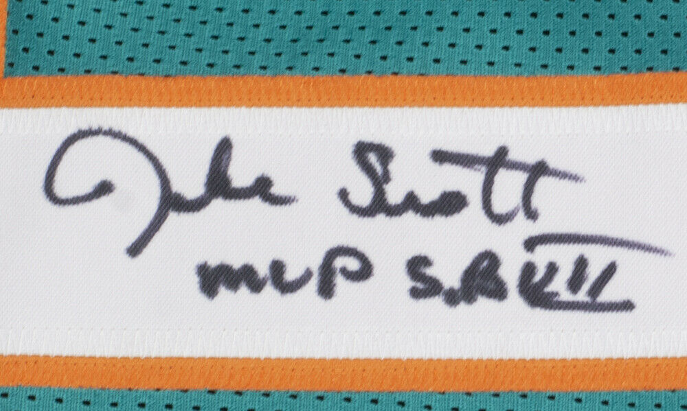 Jake Scott Miami Dolphins Signed Custom Teal Pro Style Football Jersey MVP SB VII (BAS COA)