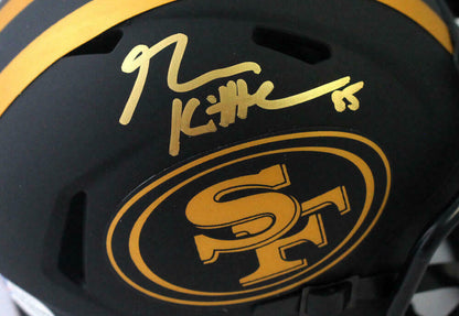 George Kittle San Francisco 49ers Signed San Francisco 49ers Eclipse Mini Helmet (BAS COA)