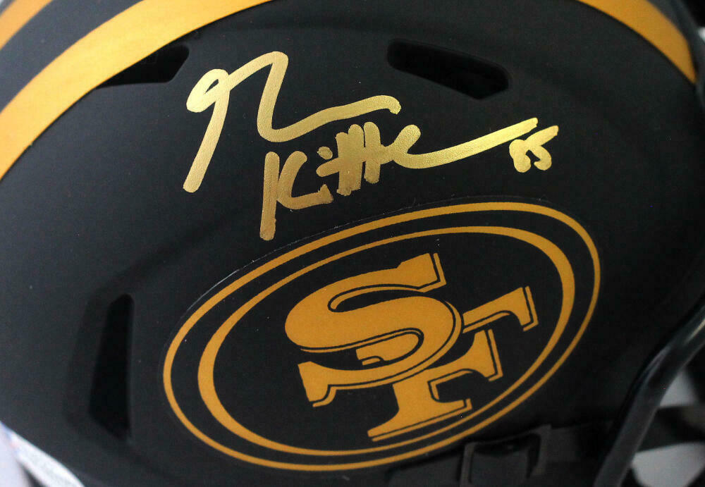 George Kittle San Francisco 49ers Signed San Francisco 49ers Eclipse Mini Helmet (BAS COA)