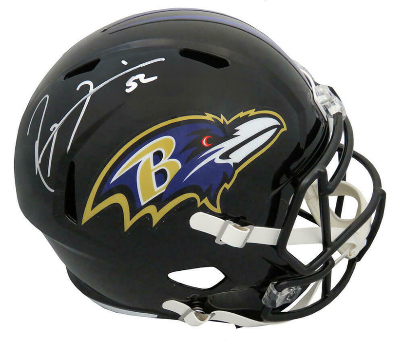 Ray Lewis Baltimore Ravens Signed Riddell Full Size Speed Replica Helmet (SS COA)