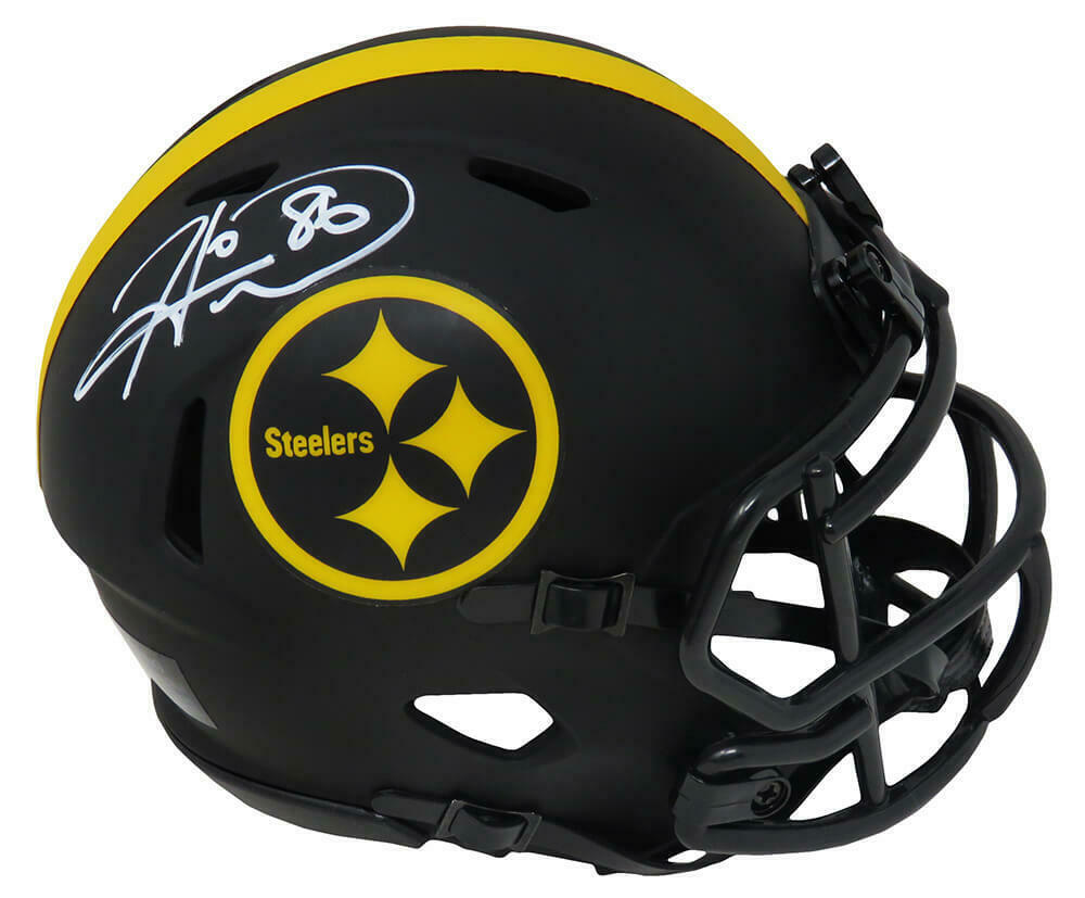 Hines Ward Pittsburgh Steelers Signed Steelers Eclipse Riddell Speed Mini Helmet *White (SCHWARTZ)