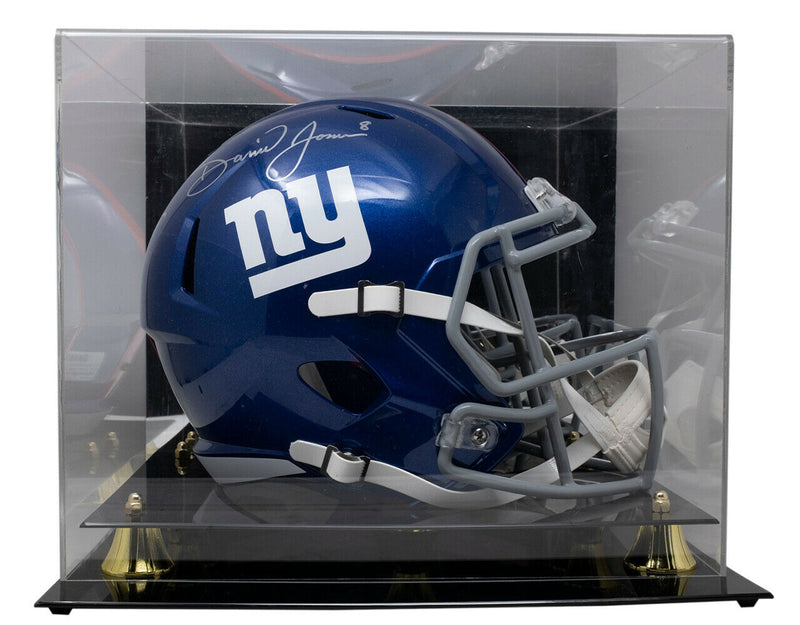 Daniel Jones New York Giants Signed New York Giants Full-sized Speed Replica Helmet with Case (JSA COA)
