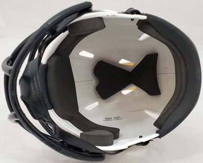 JORDAN LOVE GREEN BAY PACKERS AUTOGRAPHED LUNAR ECLIPSE WHITE SPEED MINI HELMET QR 193773 (BAS COA)