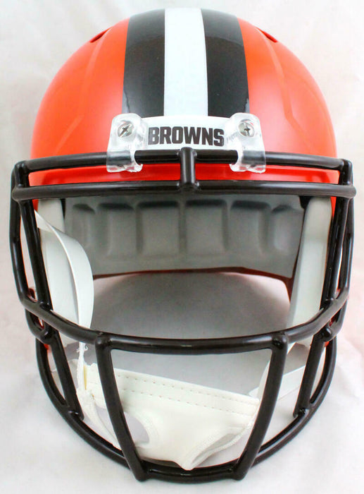 Denzel Ward Cleveland Browns Signed F/S Speed Helmet w/Insc.(BAS COA)