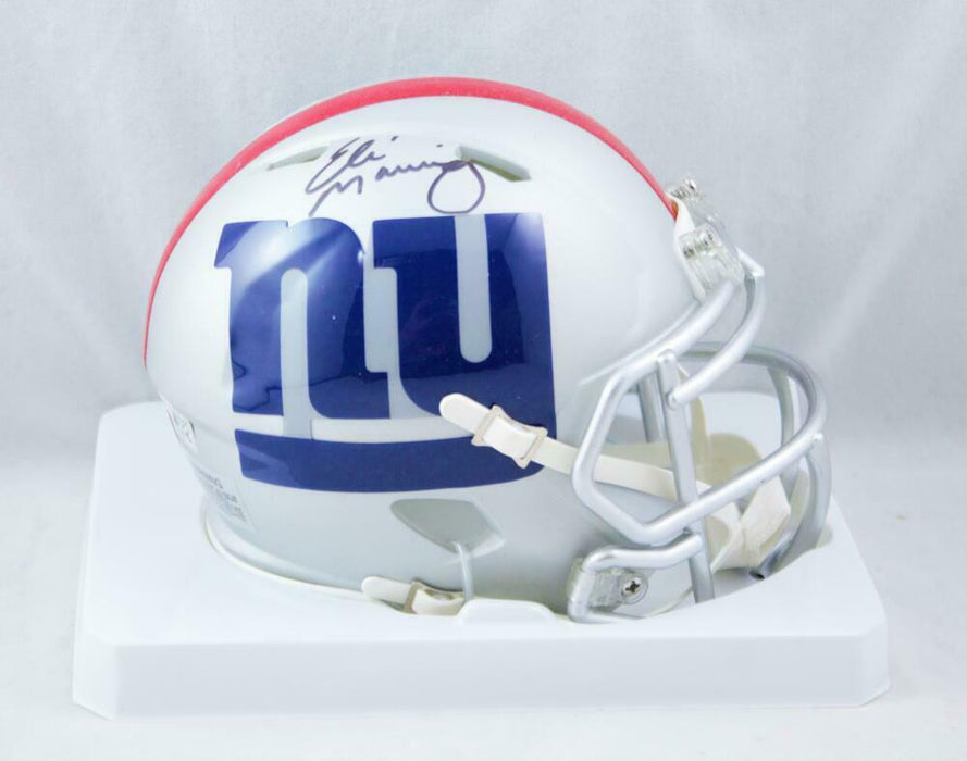 Eli Manning New York Giants Signed New York Giants AMP Speed Mini Helmet *Black (FAN COA)