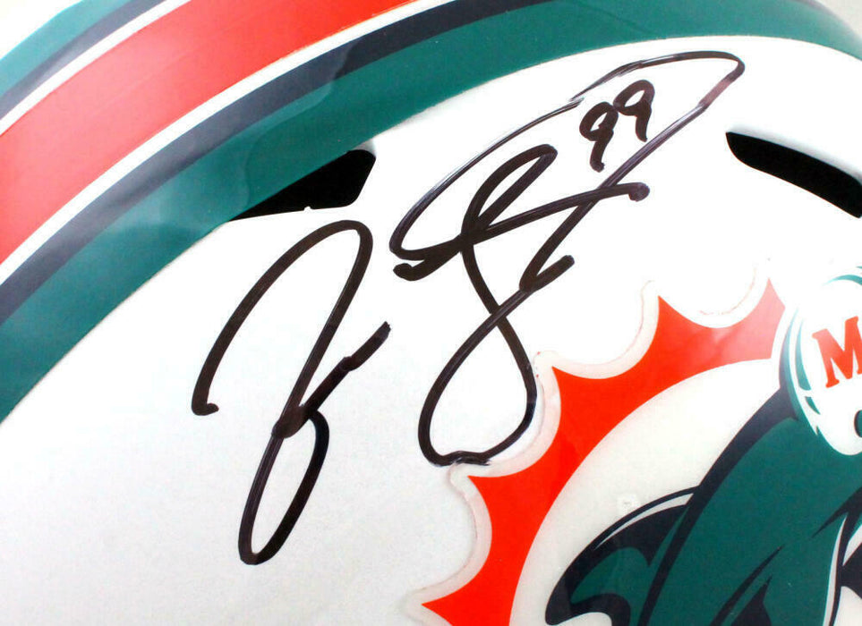 Jason Taylor Miami Dolphins F/S 97-12 Speed Replica Helmet (BAS COA)