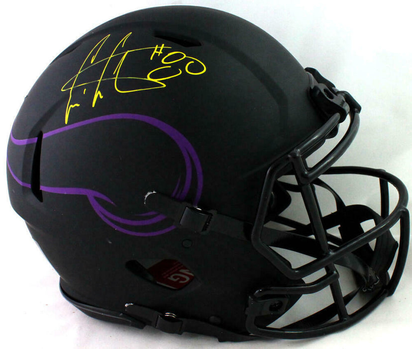 Cris Carter Minnesota Vikings Signed Vikings Full-sized Eclipse Speed Authentic Helmet (BAS COA)