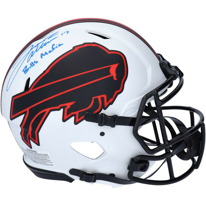 JOSH ALLEN Buffalo Bills Signed Mafia Lunar Eclipse Authentic Speed Helmet (FAN COA)