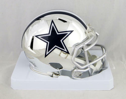 Amari Cooper Dallas Cowboys Signed Chrome Mini Helmet (JSA COA)