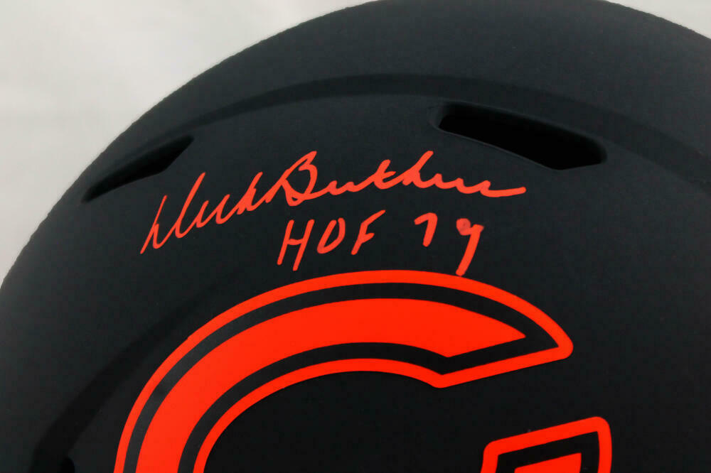 Dick Butkus Chicago Bears Signed F/S Eclipse Speed Helmet w/ HOF (JSA COA)