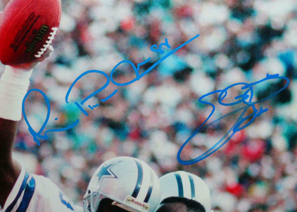 Michael Irvin/Emmitt Smith Autographed Cowboys 16x20 HM Photo- BAS COA