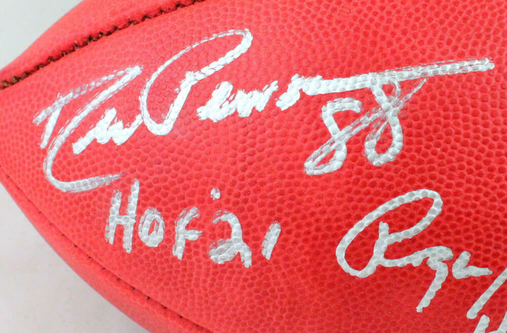 Staubach/Pearson/Dorsett Autographed NFL Authentic Wilson Duke Football-JSA COA