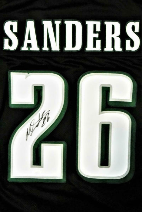 thejerseysourceautographsthejerseysourceautographs Miles Sanders Philadelphia Eagles Signed Black Pro Style Jersey (JSA COA)