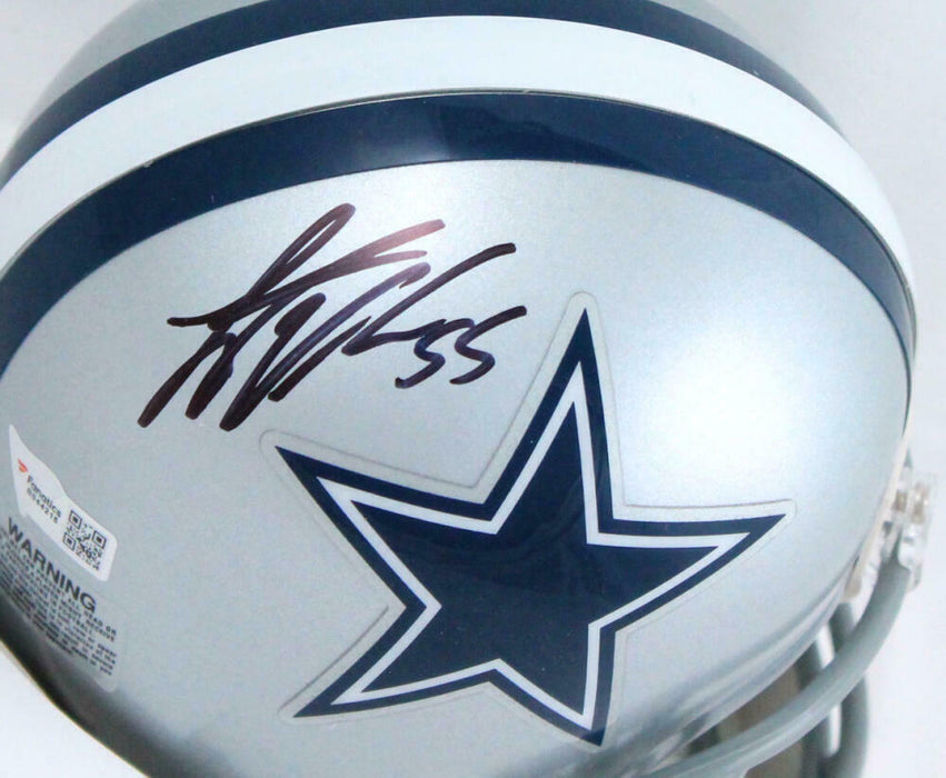 Leighton Vander Esch Autographed Dallas Cowboys Mini Helmet- FAN COA