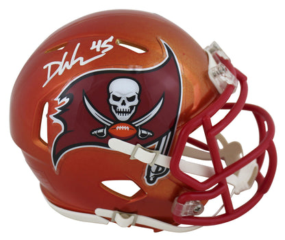 Devin White Tampa Bay Buccaneers Signed Flash Speed Mini Helmet (BAS COA)