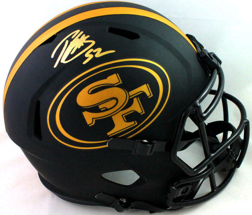 Patrick Willis San Francisco 49ers Signed 49ers Eclipse Speed Full-sized Helmet *Gold (BAS COA)