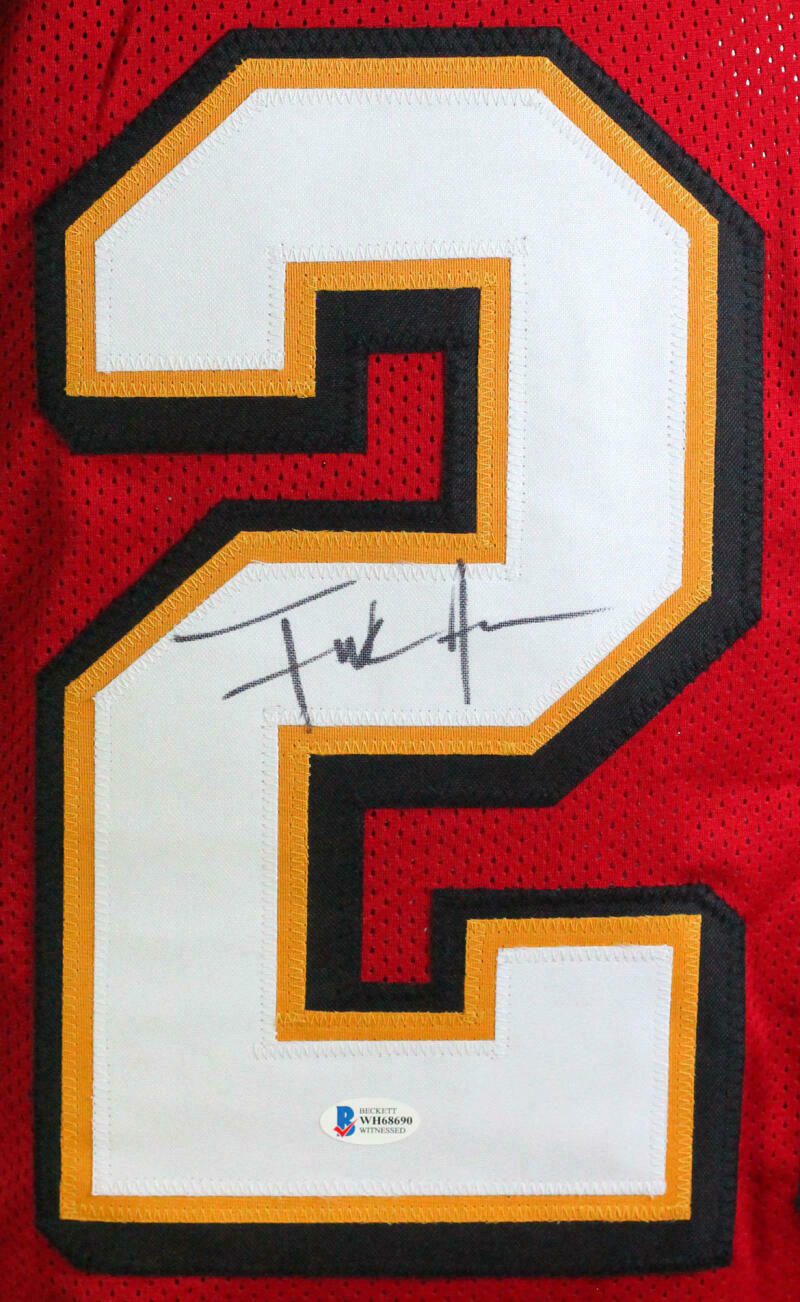 Frank Gore San Francisco 49ers Signed Red with Black & Gold Pro