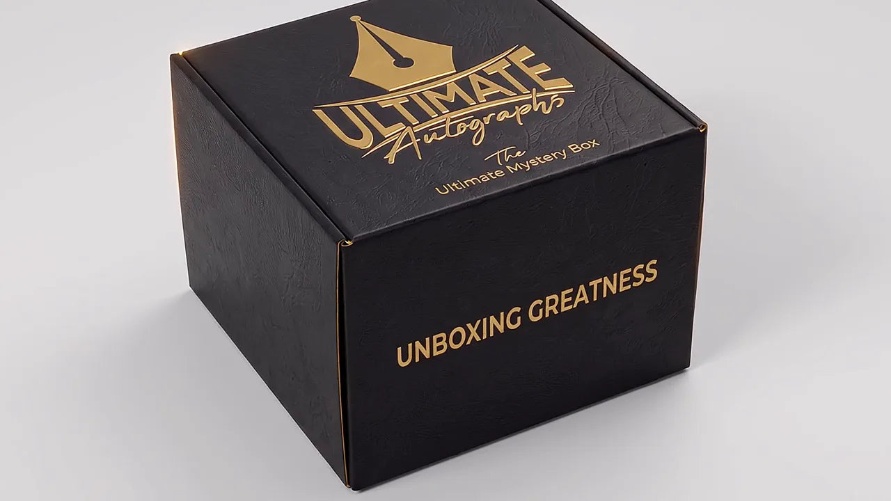 A sealed Ultimate Autographs mystery box